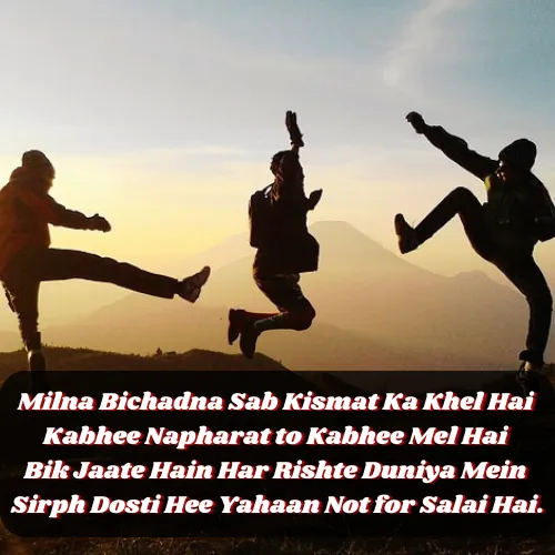 Funny Friendship Shayari in English