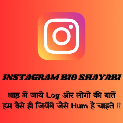 Instagram Bio Shayari Attitude