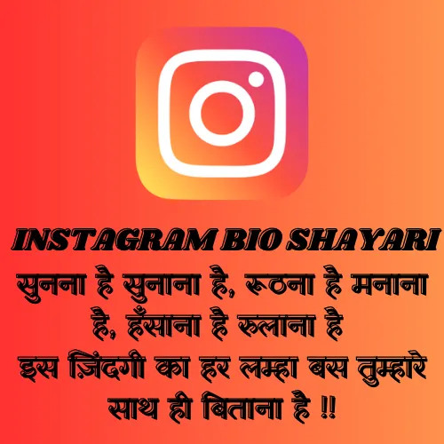 Instagram Bio Shayari Love