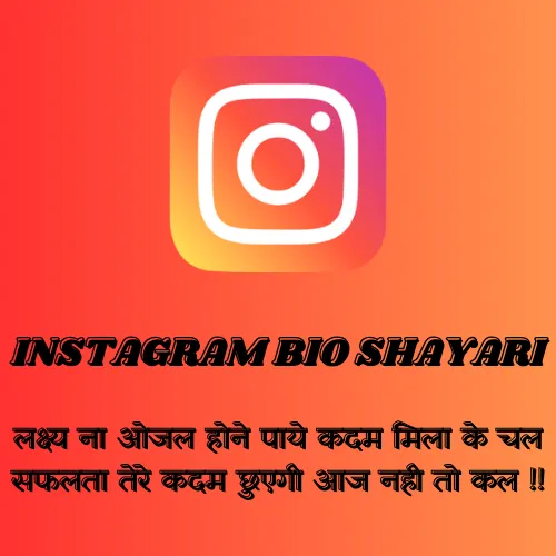 Instagram Bio for Shayari Page in Hindi